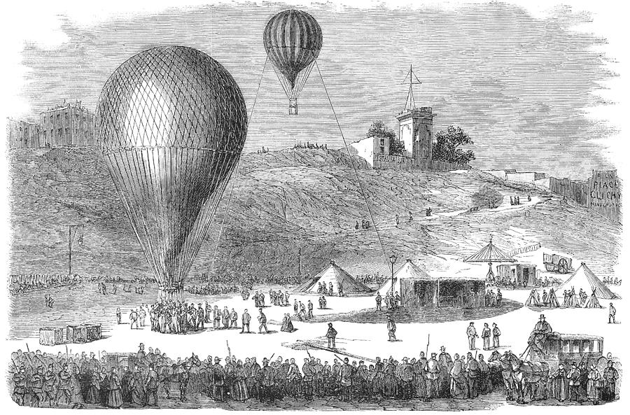 Paris: Post-balloon, 1870 Photograph by Granger
