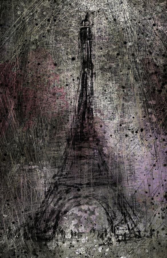 Paris Digital Art - Paris by William Russell Nowicki