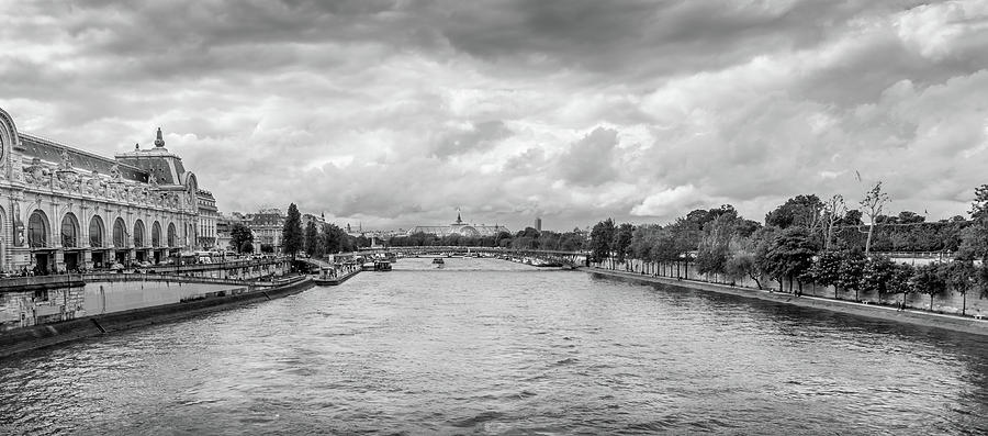 Paris Photograph - Paris River Scene by Georgia Clare