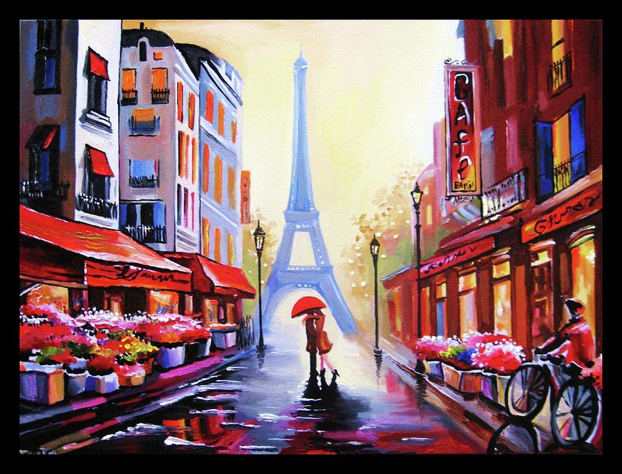 Paris Romance Painting by Iveta Cullinan - Fine Art America