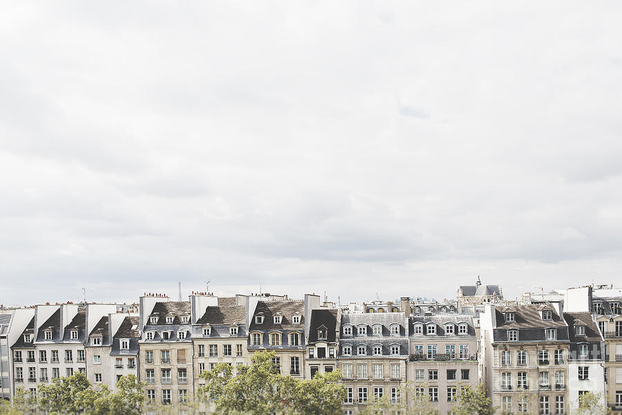 Paris Photograph - Paris rooftops view from Centre Pompidou by Ivy Ho