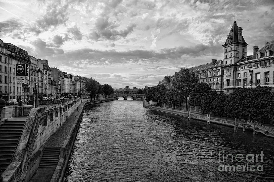Paris Seine River Photograph by Chuck Kuhn
