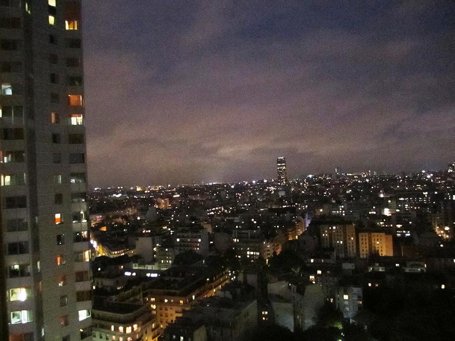 Paris Skyline at Night II France Photograph by John Shiron