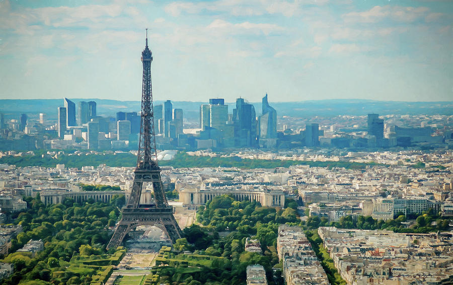 Paris Skyline Digital Art