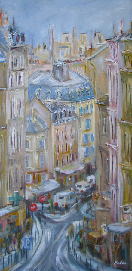 Paris Painting - Paris Street by Alina Vidulescu
