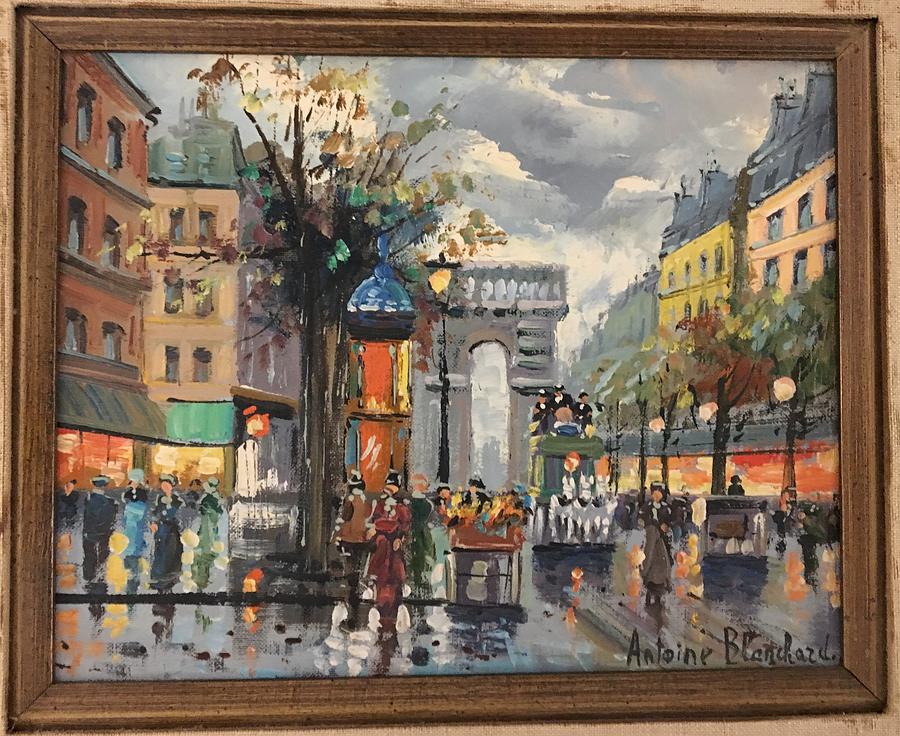 Paris Street Painting by Antoine Blanchard