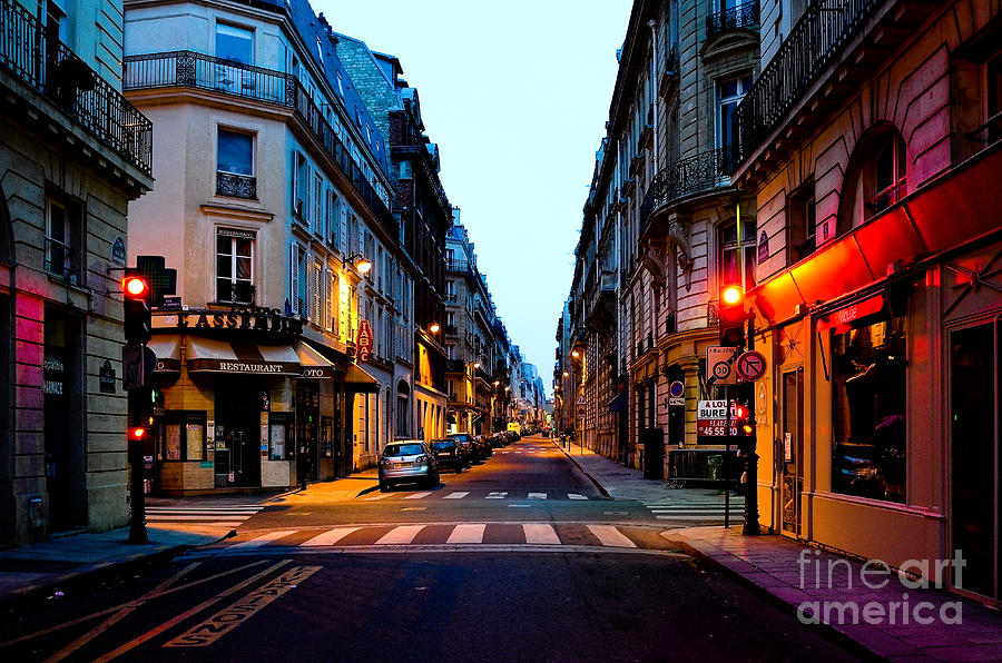 Paris Street Early Morning Photograph by M G Whittingham