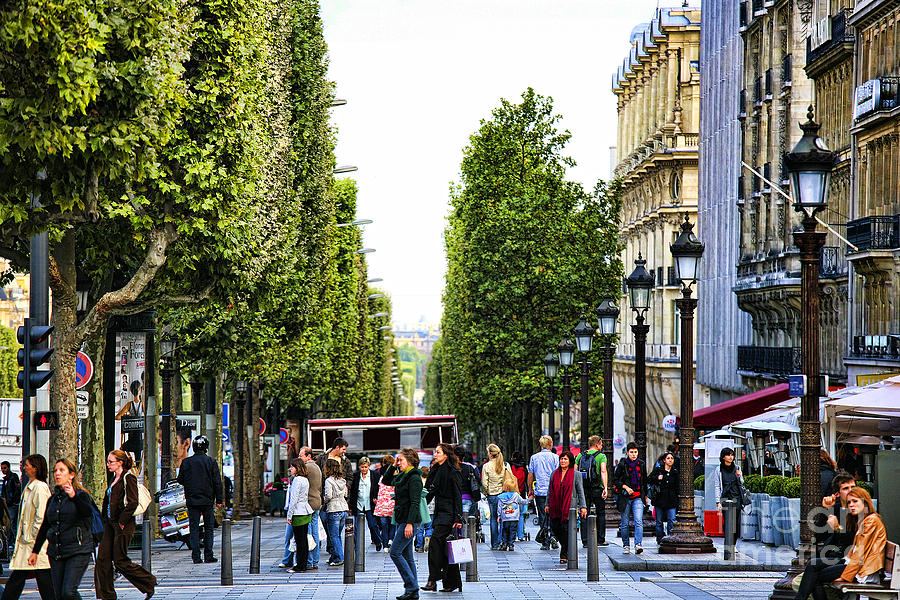 Paris Street Scene Photograph By Chuck Kuhn