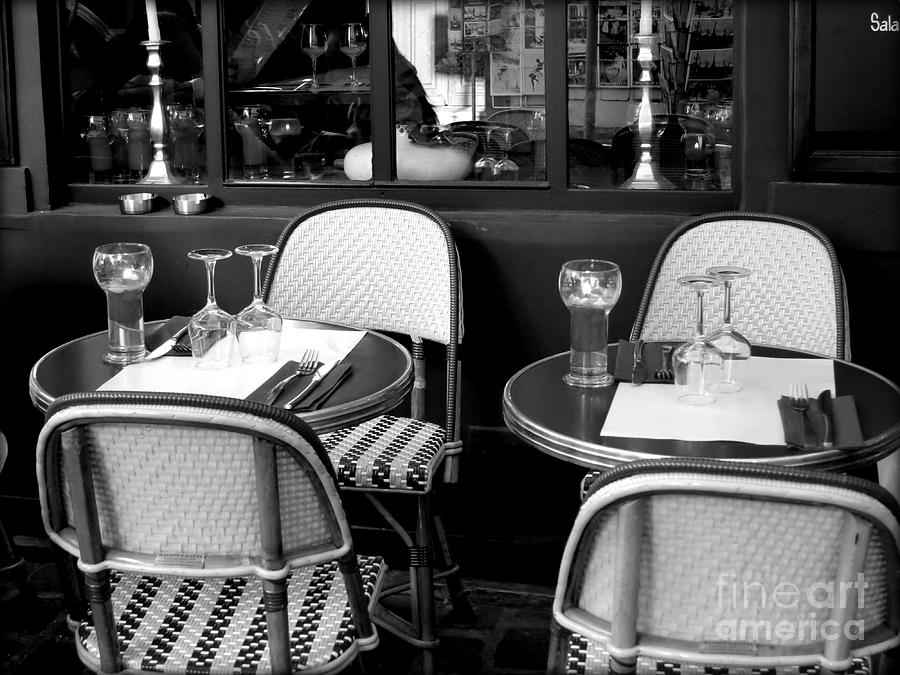Paris Street Side Cafe Photograph by Tatyana Searcy