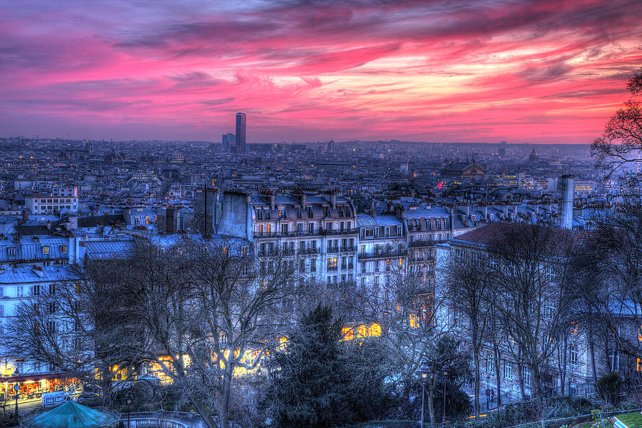 Paris Sunset Photograph