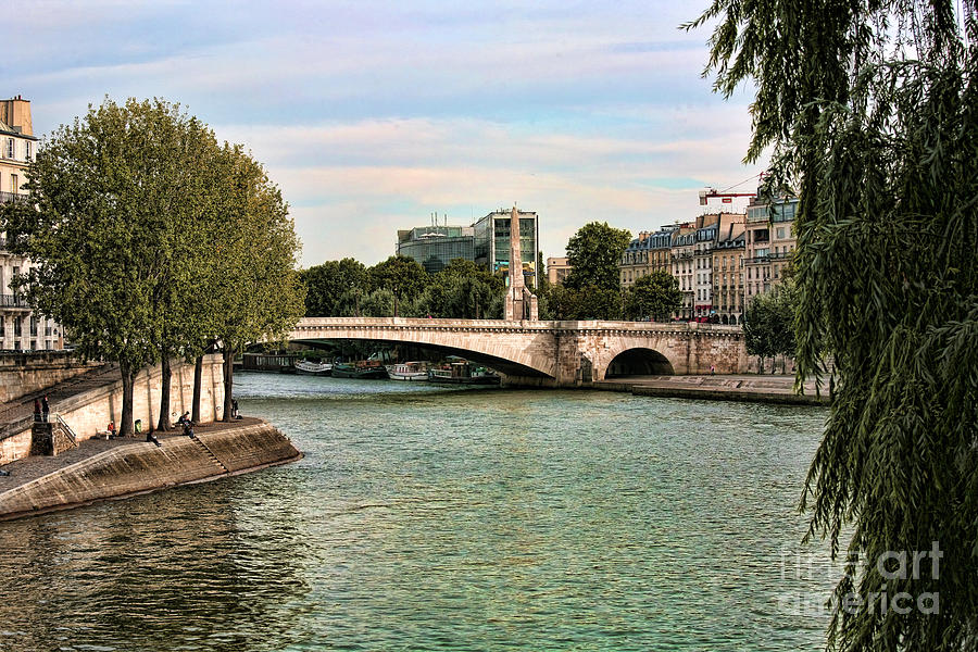 Paris The Seine River Photograph by Chuck Kuhn
