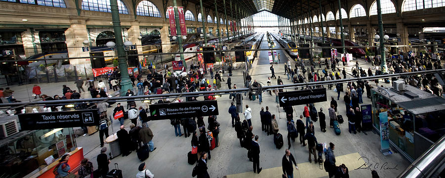 Paris Train Station Photograph by Frederic A Reinecke