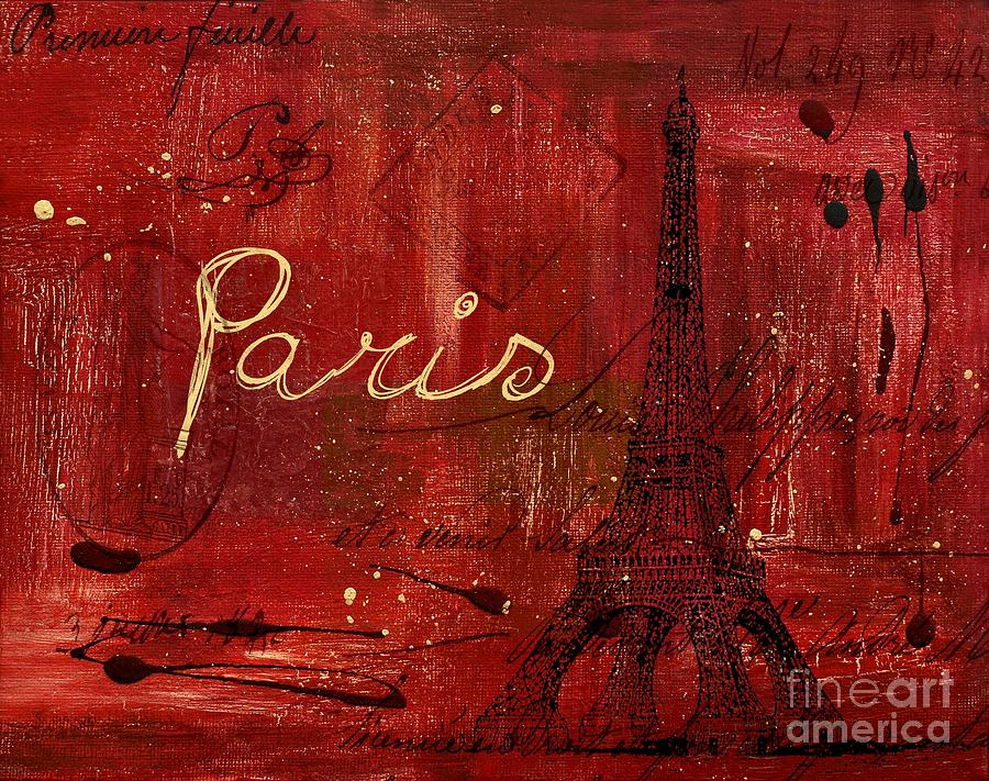 Paris - v01ct1at2cc Painting by Variance Collections