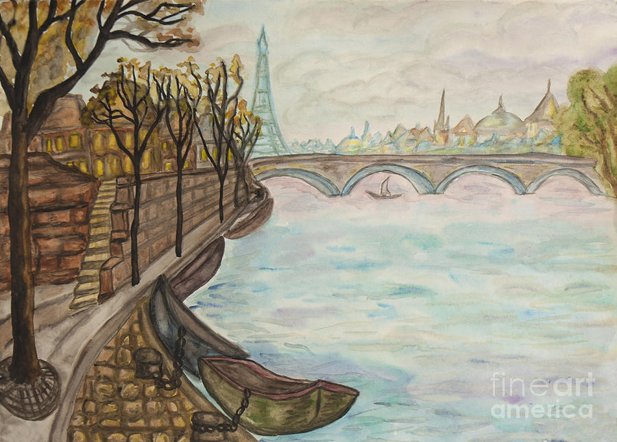 Paris, watercolours Painting by Irina Afonskaya