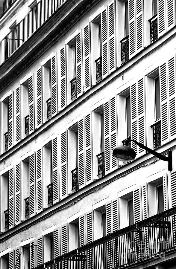 Paris Windows in the Latin Quarter Photograph by John Rizzuto