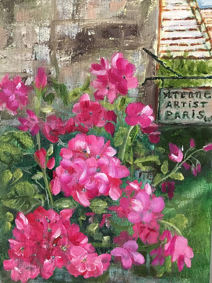 Flower Painting - Paris, Wisconsin by Sharon Schultz