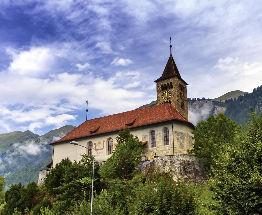 Parish church of Brienz, Bern, Switzerland Photograph by Elenarts - Elena Duvernay photo