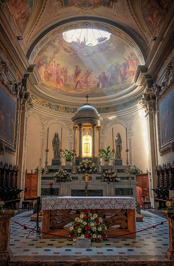 Parish Church Of Saint Stephen Menaggio Lake Como Italy Photograph