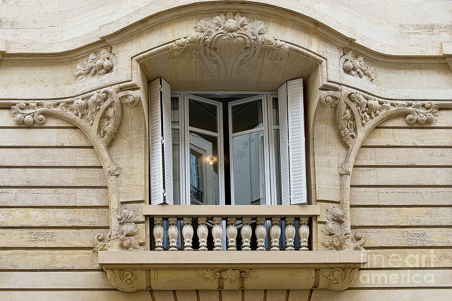 Parisian Architecture Photograph - Parisian Balcony by Ivy Ho