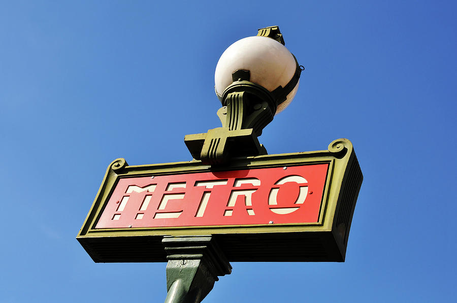 Parisian metro sign Photograph by Dutourdumonde Photography
