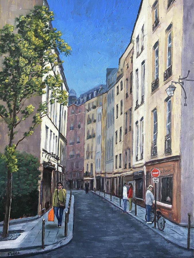 Parisian Street Painting by David Belcastro - Fine Art America