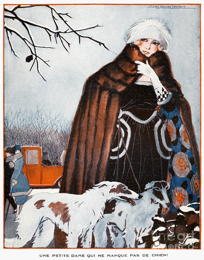 Winter Photograph - Parisian Style, 1921 by Granger