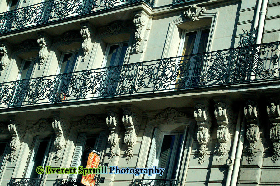 Parisian Terrace Photograph by Everett Spruill