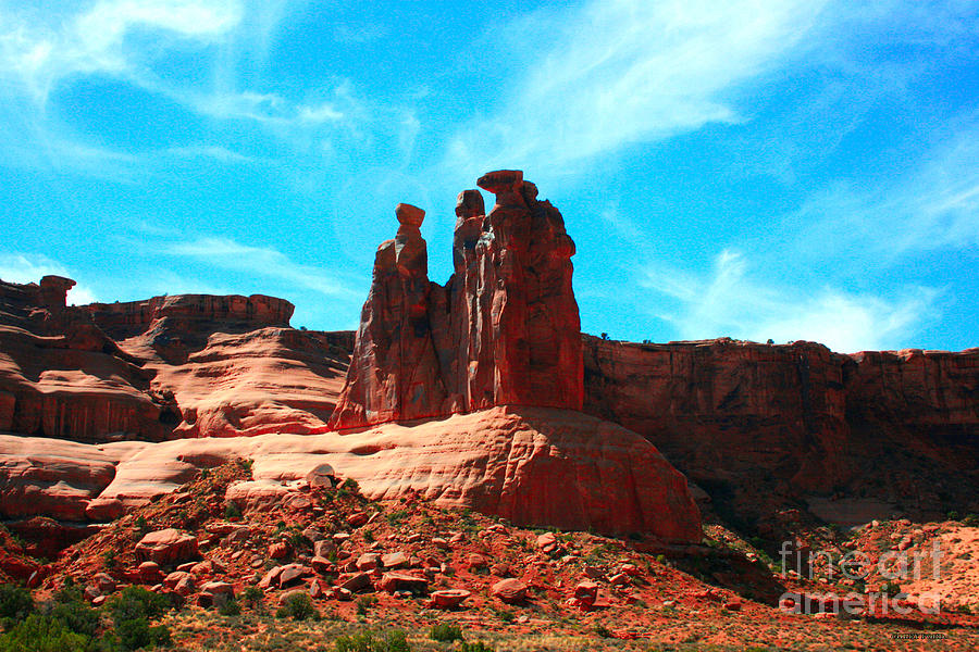 Park Avenue Fantastic Rock Formations Painting by Corey Ford