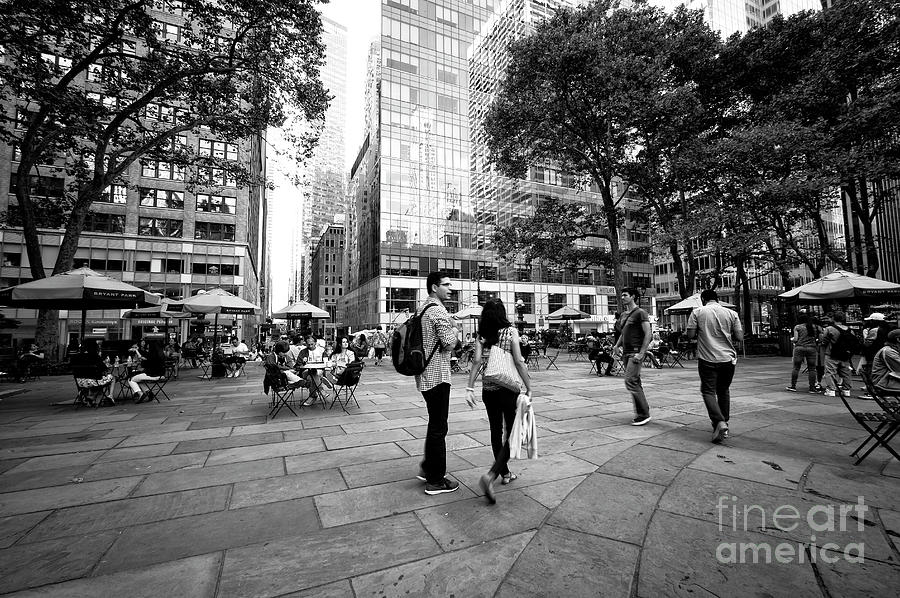 Bryant Park Daze in New York City Photograph by John Rizzuto