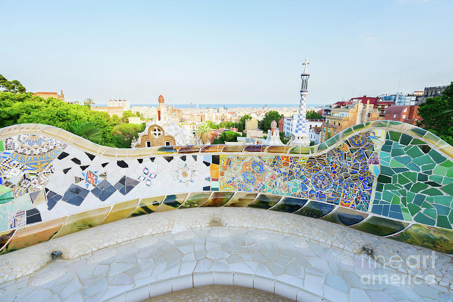 Bench of Park Guell, Barcelona Photograph by Anastasy Yarmolovich