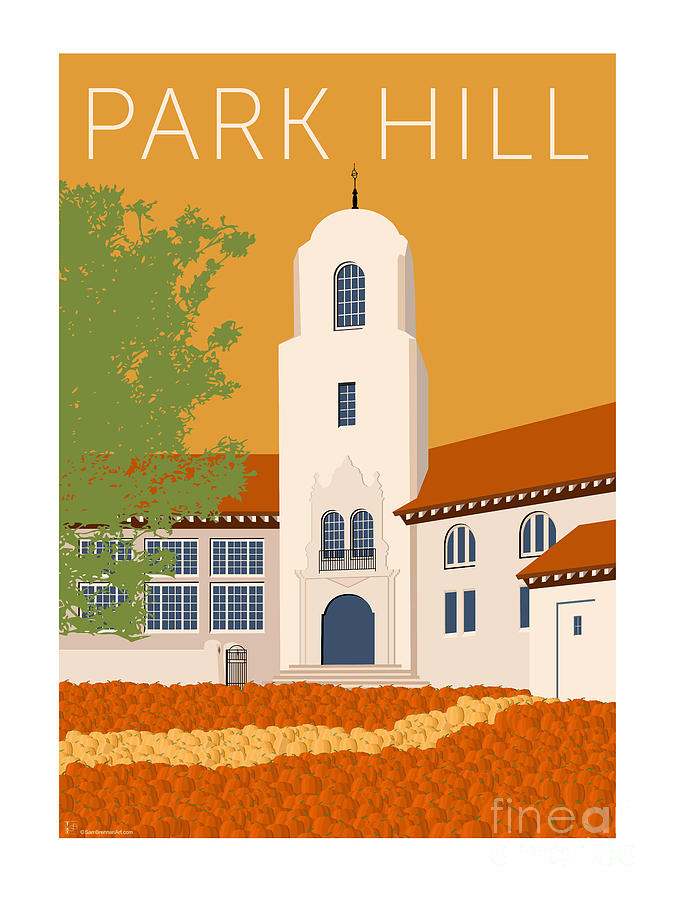 Park Hill Gold Digital Art by Sam Brennan
