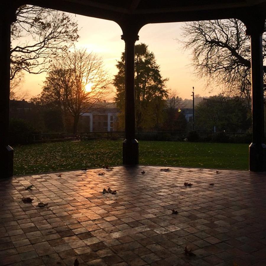 Nature Photograph - Maidstone Bandstand at Sundown by Natalie Anne