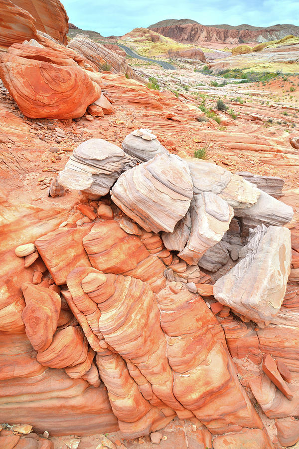 Park Road Sandstone in Valley of Fire Photograph by Ray Mathis