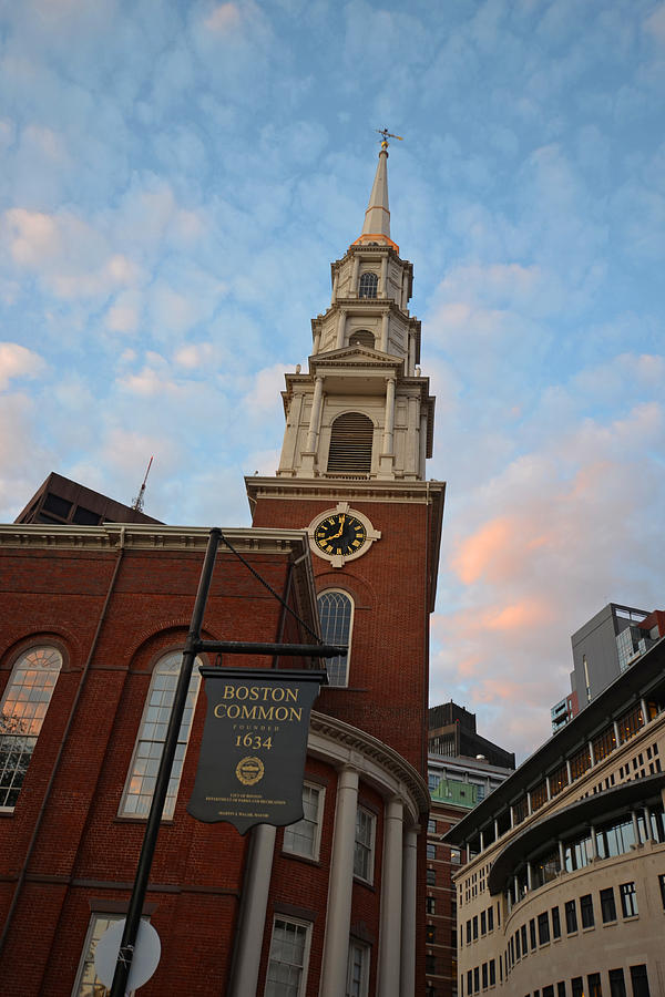 Park Street Church Boston Common Photograph by Toby McGuire