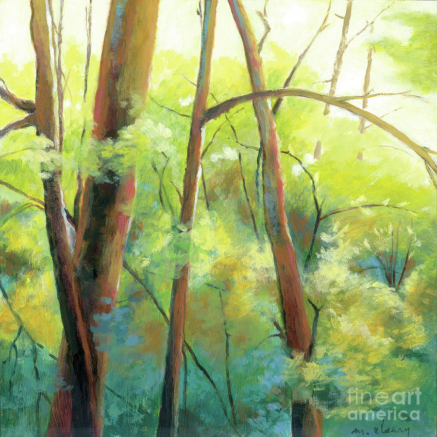 Park Walk 3 Painting by Melody Cleary