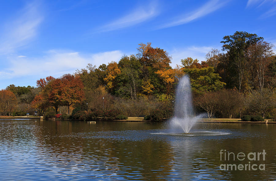 Park Water Fountain Photograph by Jill Lang