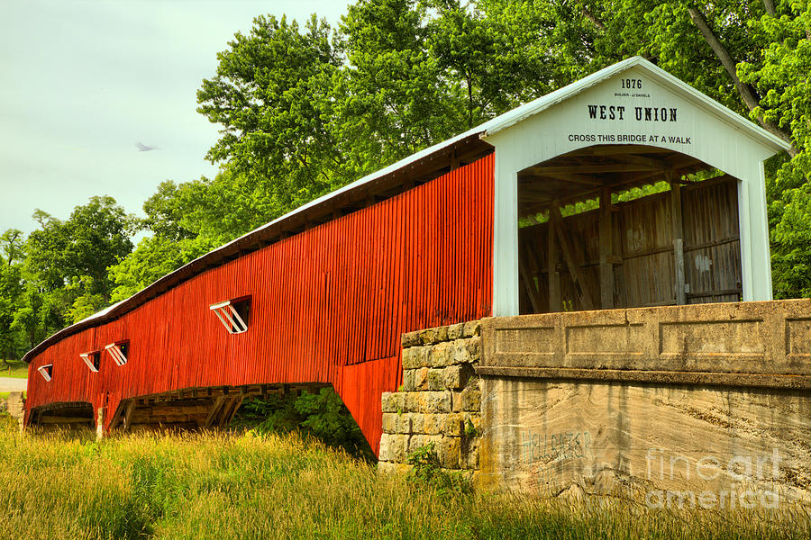 Parke County West Union Covered Bridge Photograph by Adam Jewell