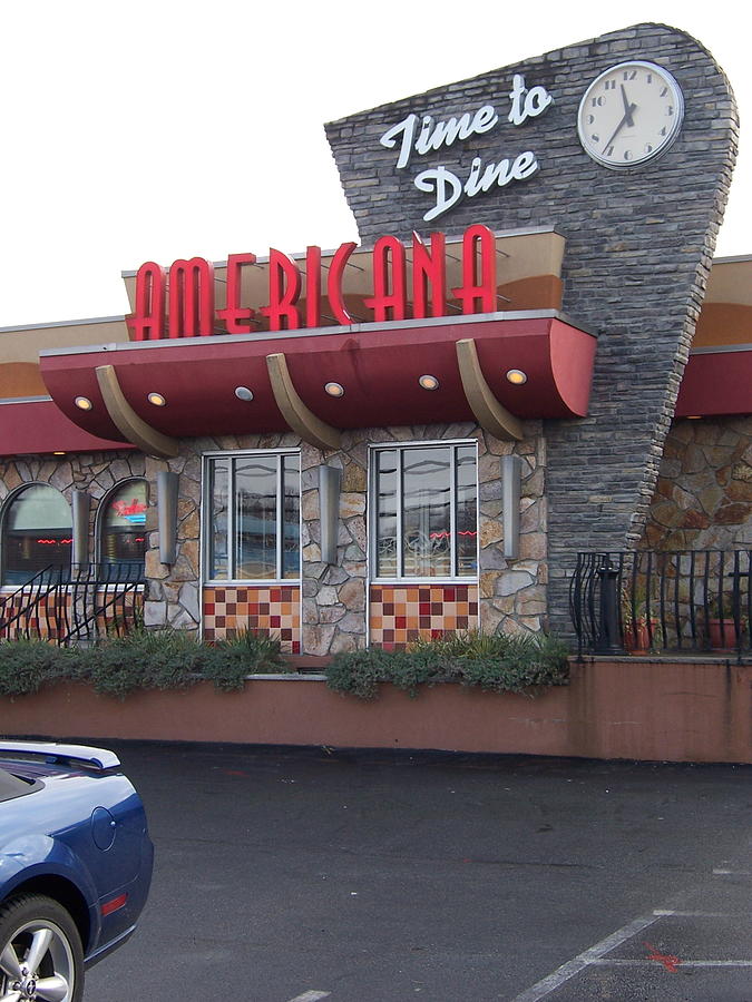 Parked at the Americana Diner Photograph by Rick Black