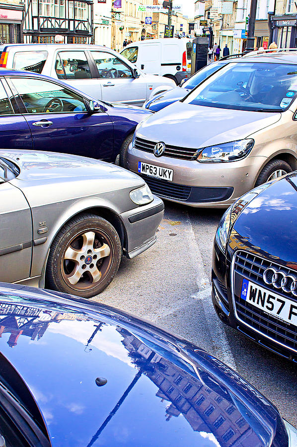 Car Photograph - Parked cars by Tom Gowanlock