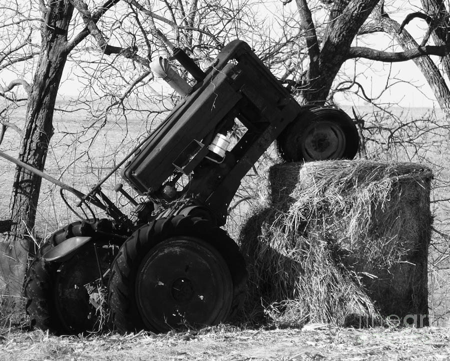 Hay Photograph - Parked Deere by J L Zarek