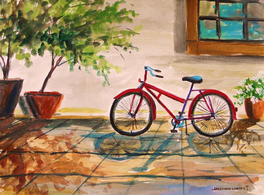 Tree Painting - Parked in the Courtyard by John Williams