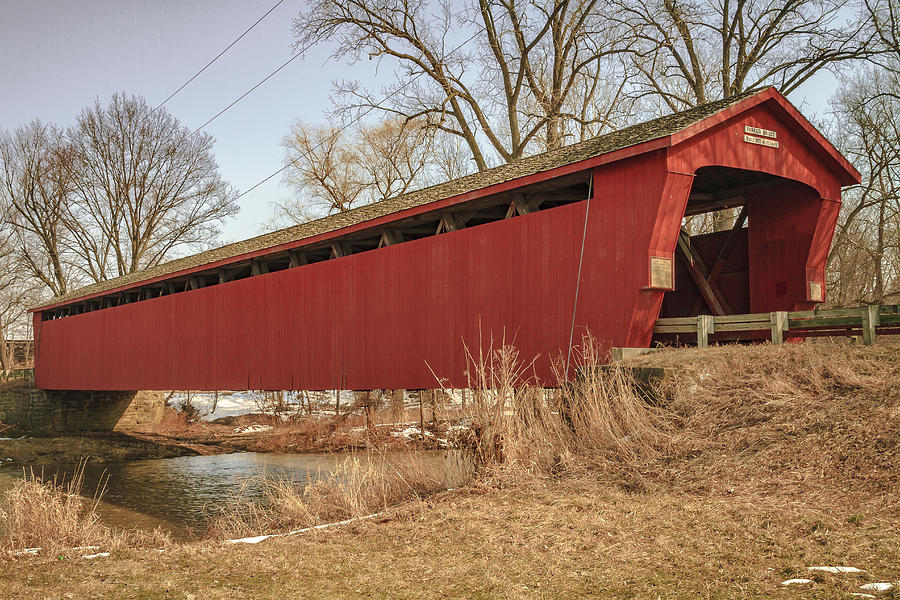 Parker Covered Bridge  Photograph by Jack R Perry