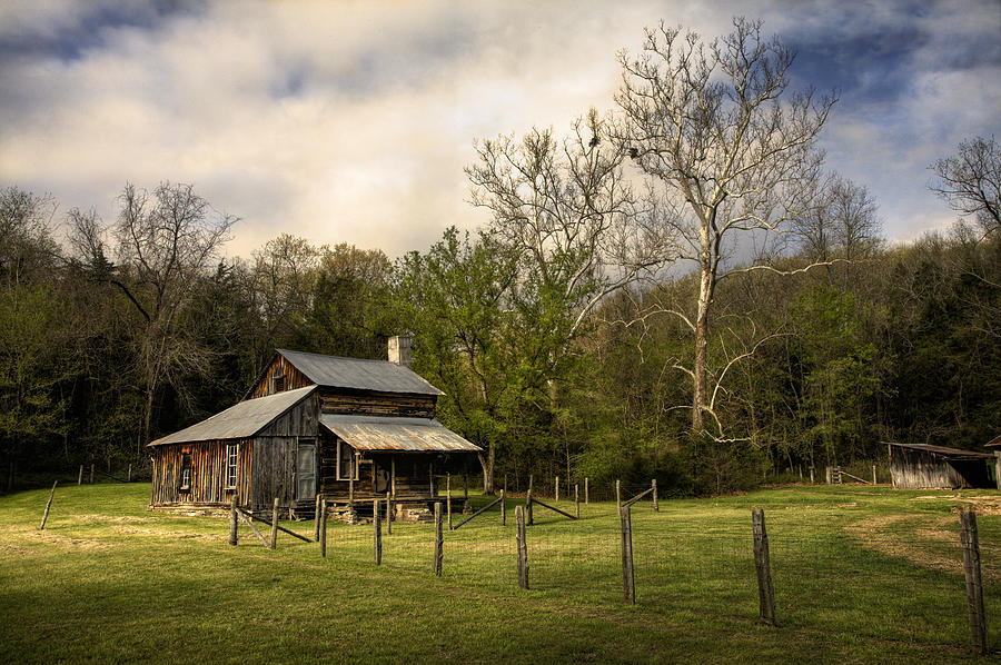 Parker Hickman Homestead at Buffalo National River Photograph by Michael Dougherty