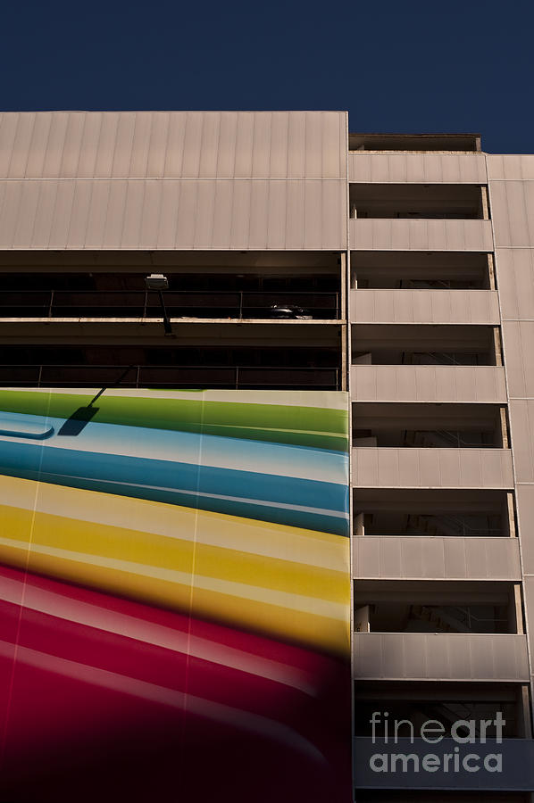 Parking Garage Multicolored Mural Photograph by Jim Corwin