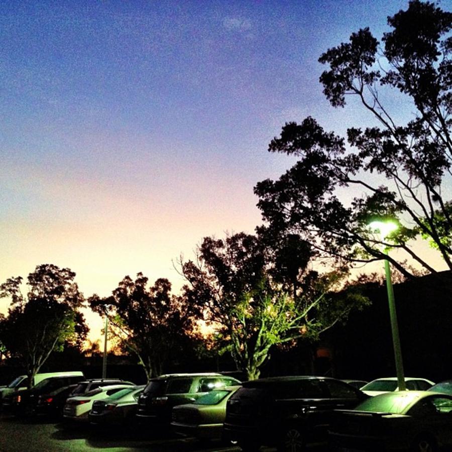 Parking Lot At Dawn Photograph by Juan Silva