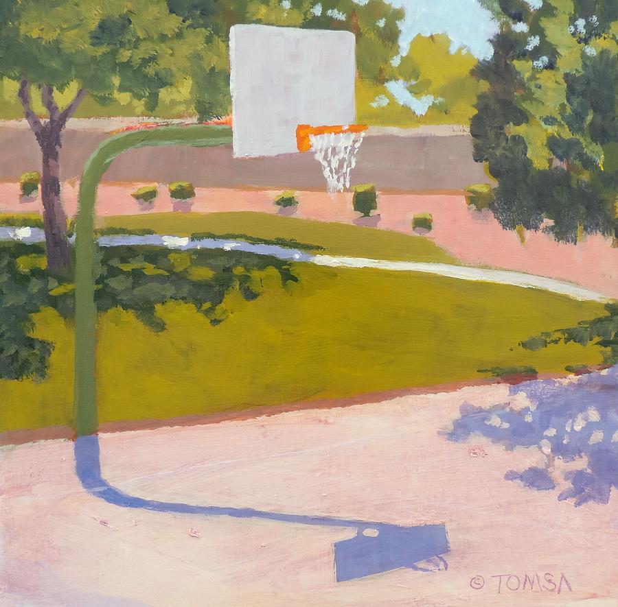 Parkside Hoops - Art by Bill Tomsa Painting by Bill Tomsa