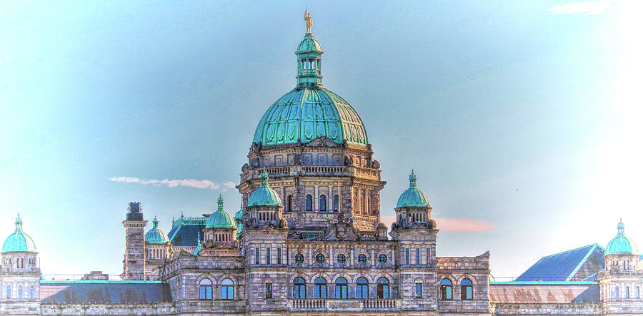 Parliament Building Victoria, British Columbia, Canada  Photograph by Ola Allen