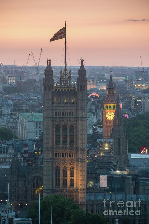 Parliament Closeup Sunset Photograph by Mike Reid