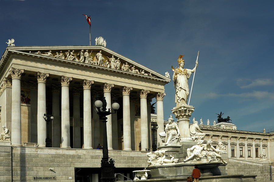 Parliament in Vienna Austria Photograph by Sally Weigand