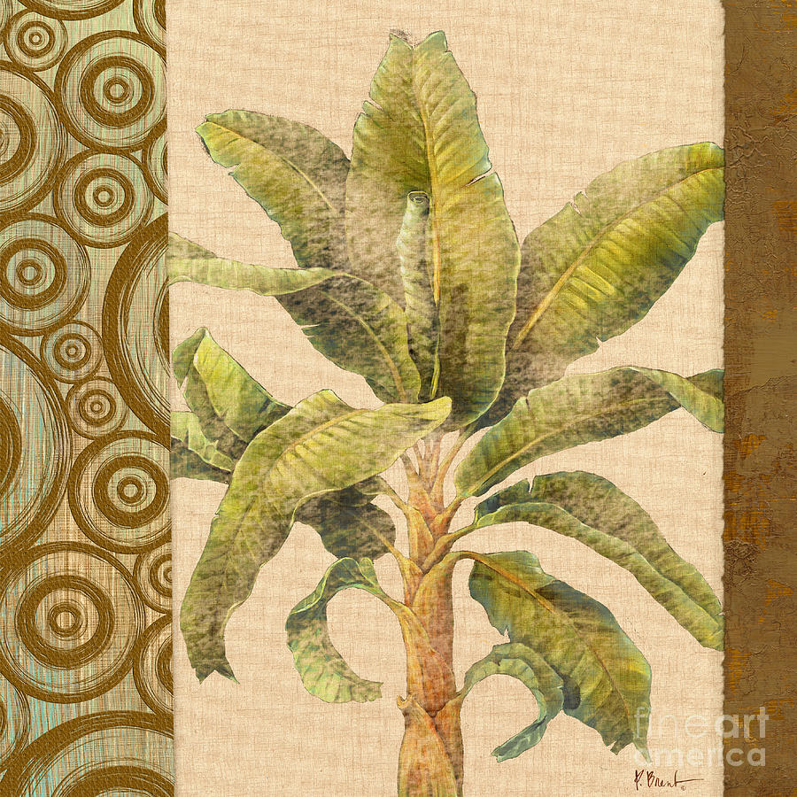 Tree Painting - Parlor Palm I - Beige by Paul Brent